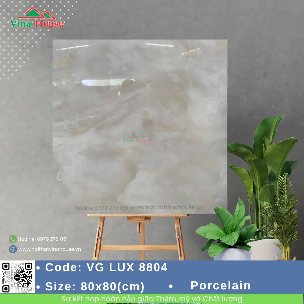 Gạch 80x80 Hoàng Gia VGLUX8804