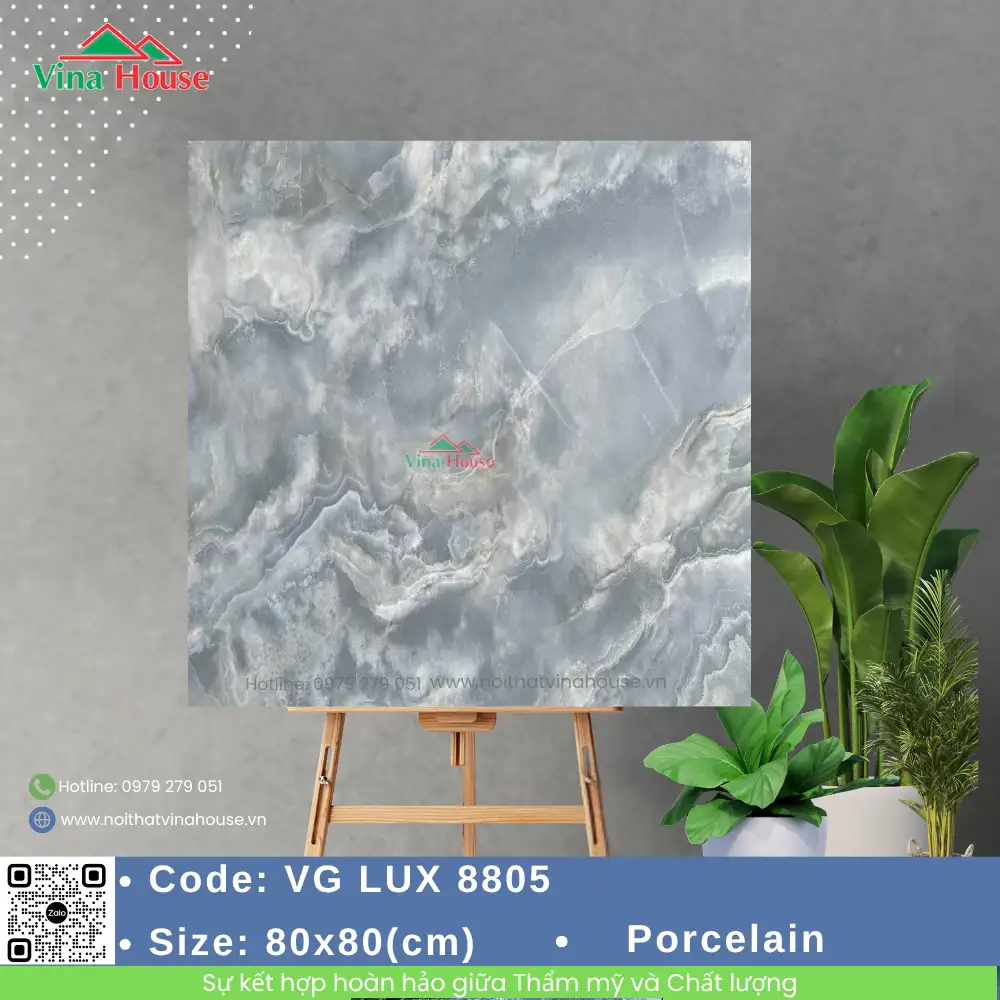 Gạch 80x80 Hoàng Gia VGLUX8805