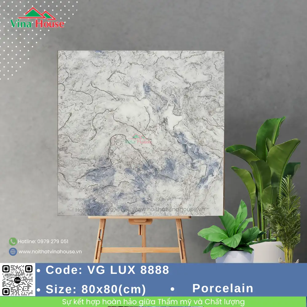 Gạch 80x80 Hoàng Gia VGLUX8888
