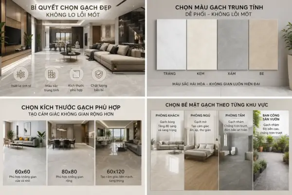 Bật Mí Bí Quyết Chọn Gạch Đẹp Mà Không Lo Lỗi Mốt