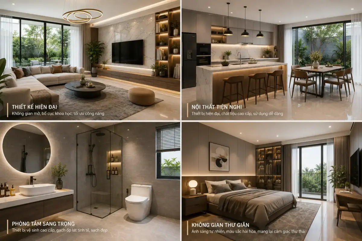 Nhà Ở Hiện Đại: Khi Thẩm Mỹ Gặp Gỡ Sự Tiện Nghi
