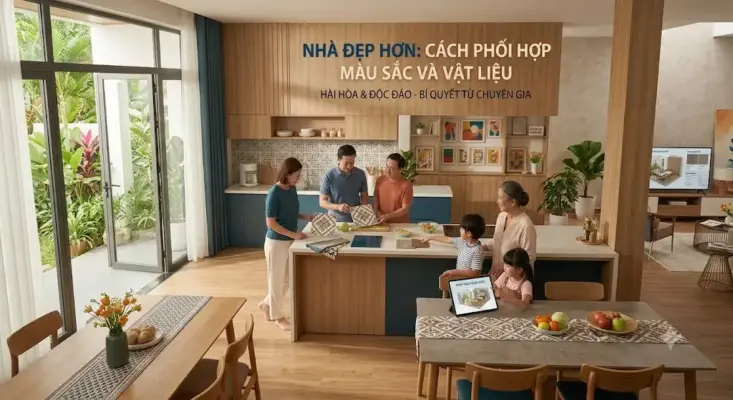 Nhà Đẹp Hơn Nhờ Cách Phối Hợp Màu Sắc Và Vật Liệu