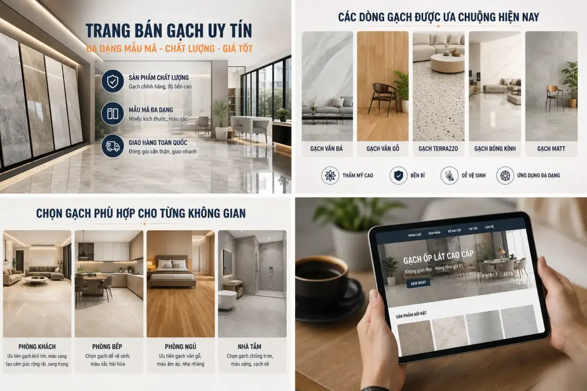 Trang Bán Gạch Uy Tín: Bí Quyết Chọn Gạch Đẹp, Chất Lượng Và Phù Hợp
