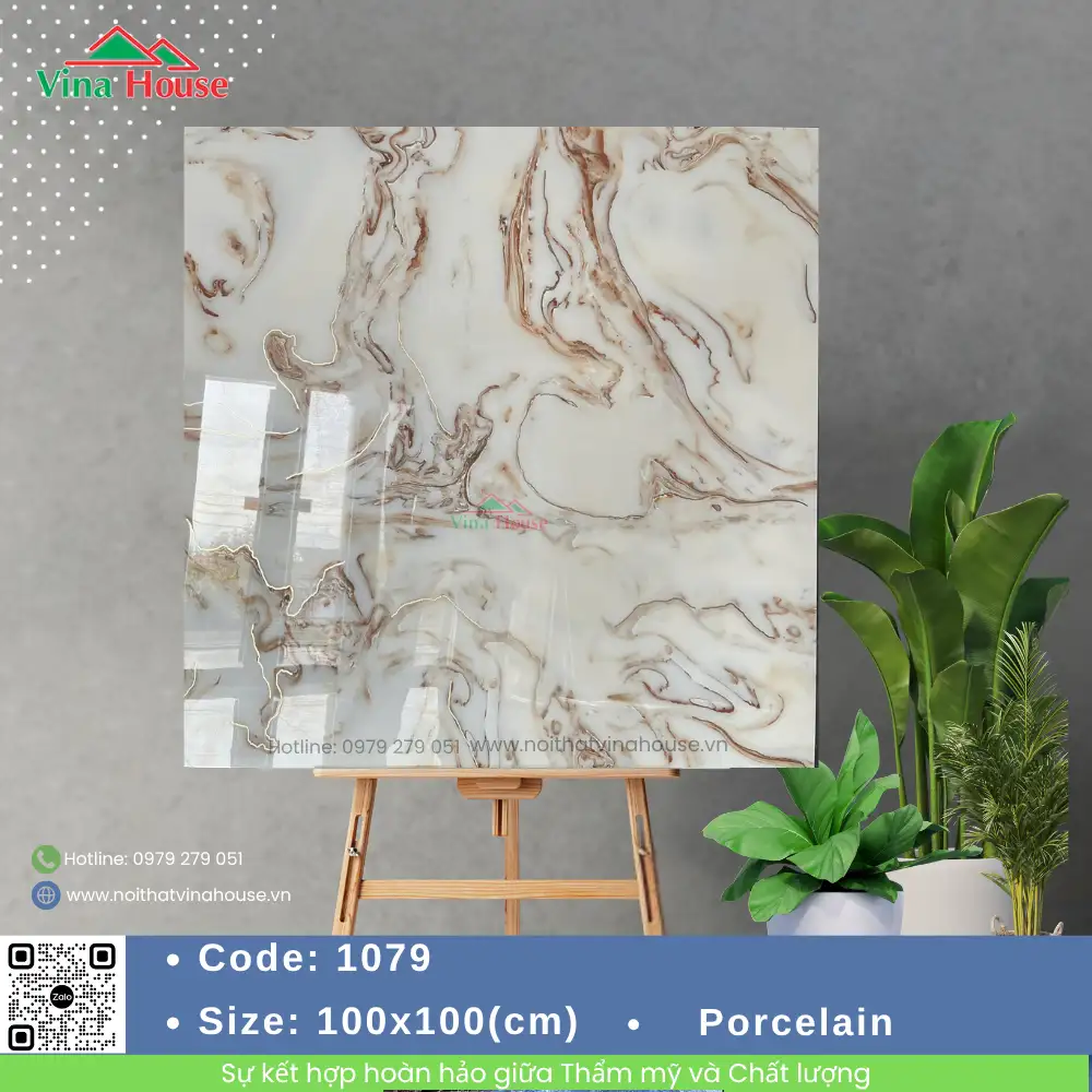 Gạch 100X100 Trung Quốc 1079 bóng