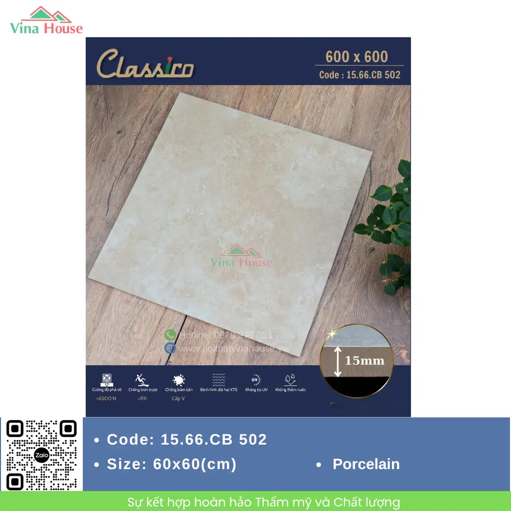 Gạch Sân Vườn 60x60 Apodio 15.66.CB 502