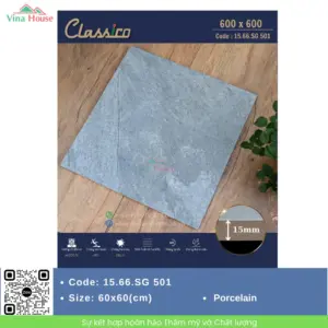 Gạch Sân Vườn 60x60 Apodio 15.66.SG 501