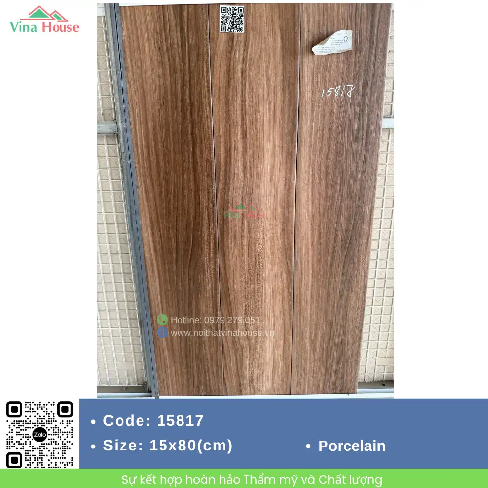 Gạch Vân Gỗ 15x80 Trung Quốc 15817