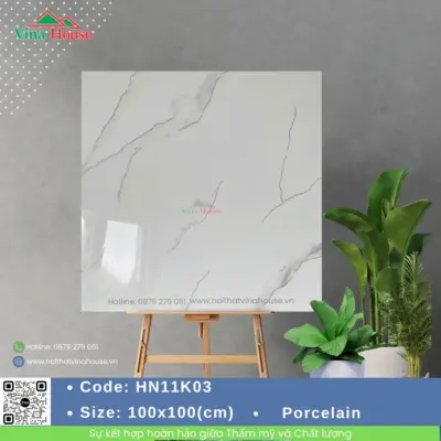 Gạch 100X100 Trung Quốc HN11K03 bóng