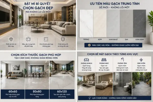 Bật Mí Bí Quyết Chọn Gạch Đẹp Mà Không Lo Lỗi Mốt