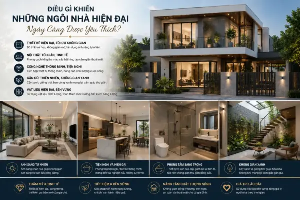 Điều Gì Khiến Những Ngôi Nhà Hiện Đại Ngày Càng Được Yêu Thích?