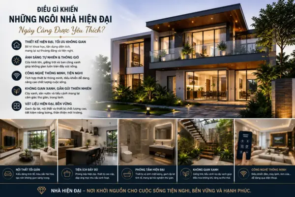 Điều Gì Khiến Những Ngôi Nhà Hiện Đại Ngày Càng Được Yêu Thích?