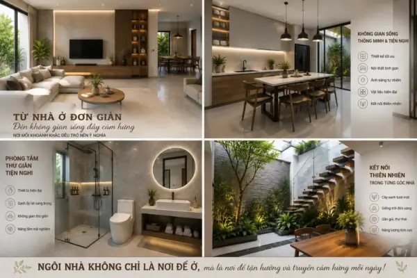Từ Nhà Ở Đơn Giản Đến Không Gian Sống Đầy Cảm Hứng