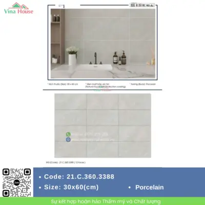 Gạch 30×60 Á Mỹ 21.C.360.3388