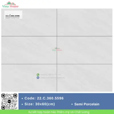Gạch 30×60 Á Mỹ 22.C.360.5596