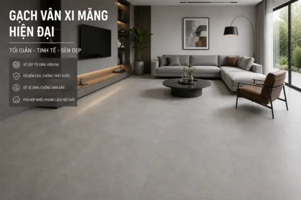 Gạch Phòng Khách Đẹp: 10 Mẫu Xu Hướng Được Ưa Chuộng Năm 2026