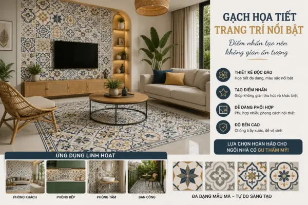 Bật Mí 10 Mẫu Gạch Đẹp Khiến Mọi Không Gian Trở Nên Sang Hơn Gấp Bội