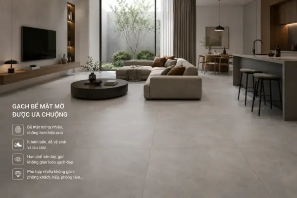 Bạn Sẽ Bất Ngờ Khi Thấy Gạch Khổ Lớn Thay Đổi Căn Nhà Ra Sao