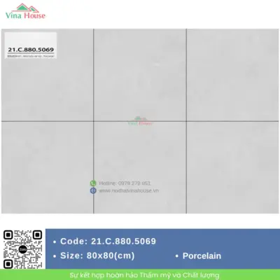 Gạch 80×80 Á Mỹ 5069