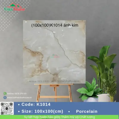 Gạch 100X100 Trung Quốc K1014 bóng