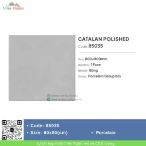 Gạch 80x80 Catalan 85035 Bóng