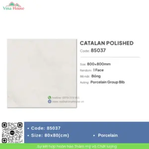 Gạch 80x80 Catalan 85037 Bóng