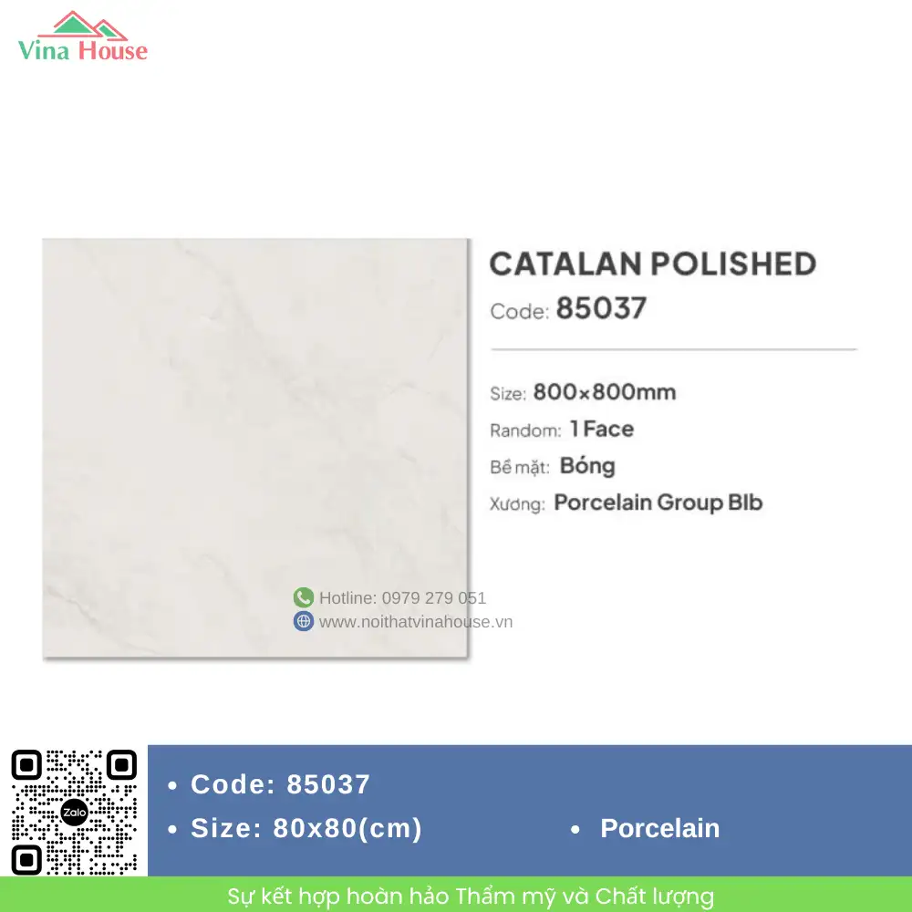 Gạch 80x80 Catalan 85037 Bóng