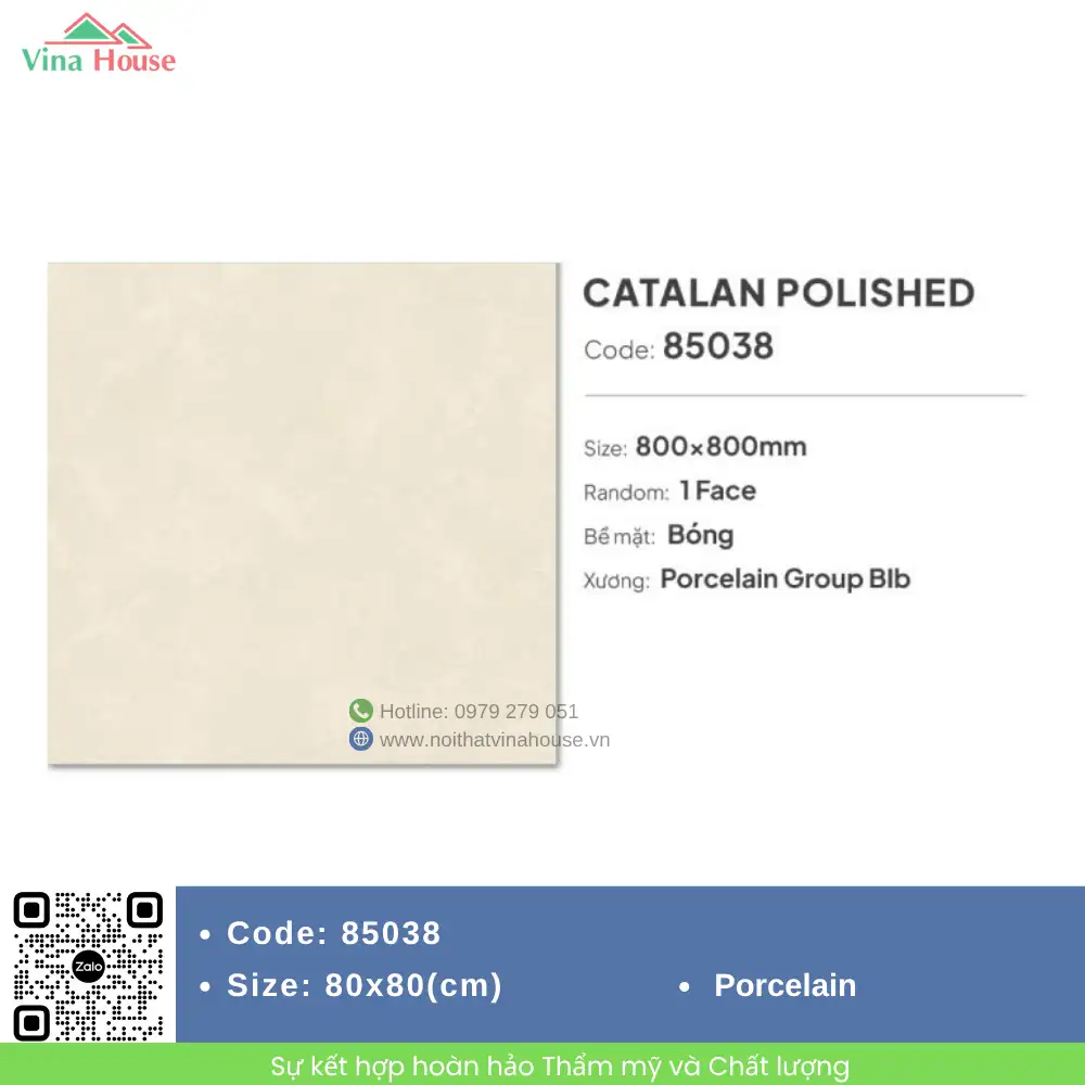 Gạch 80x80 Catalan 85038 Bóng