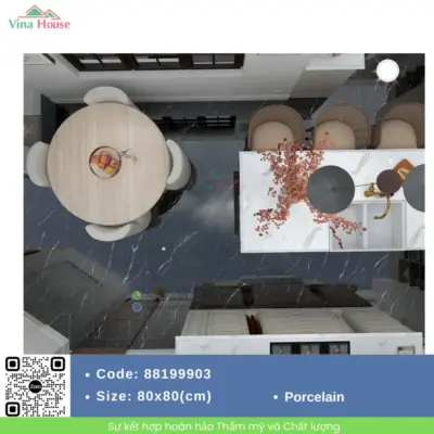 Gạch 80×80 APODIO 88199903 Bóng