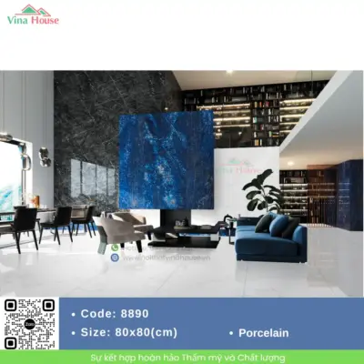 Gạch 80×80 APODIO 8890 Bóng