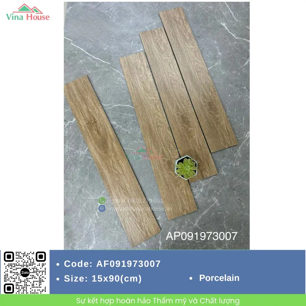 Gạch Vân Gỗ 15x90 APODIO AF091973007