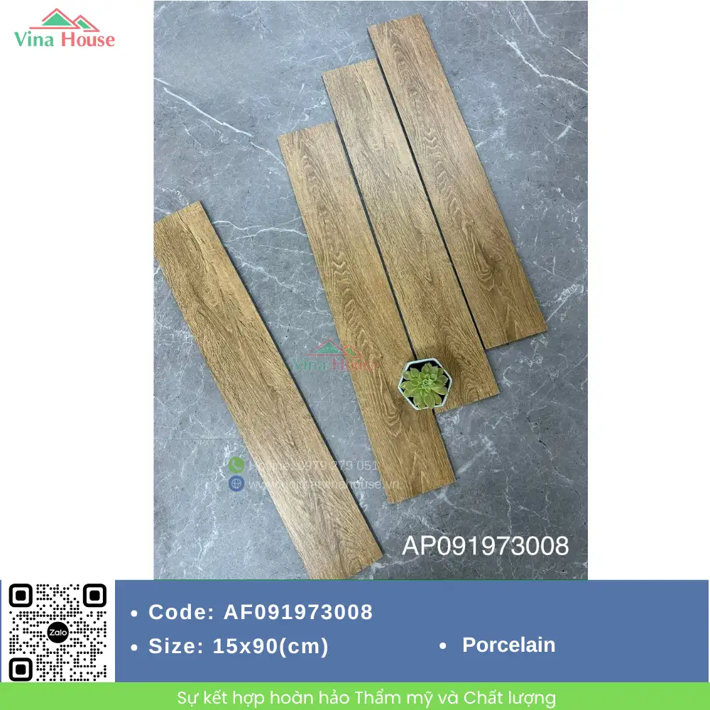 Gạch Vân Gỗ 15x90 APODIO AF091973008