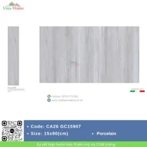 Gạch Vân gỗ 15x90 Viglacera CA26 GC15907