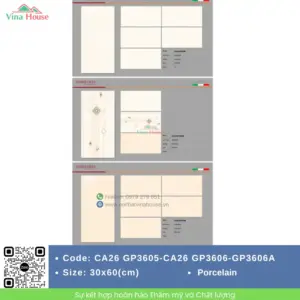 Gạch 30x60 Viglacera CA26 GP3605-CA26 GP3606-CA26 GP3606A