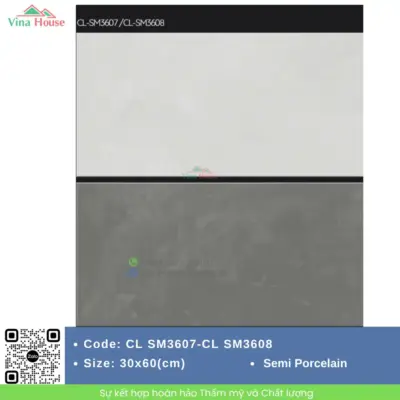 Gạch 30×60 Viglacera CLSM3607-CLSM3608