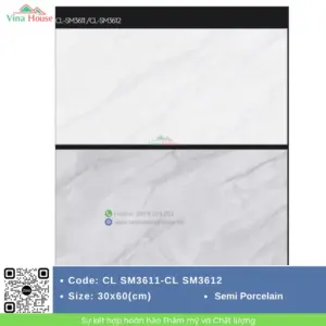 Gạch 30x60 Viglacera CLSM3611-CLSM3612