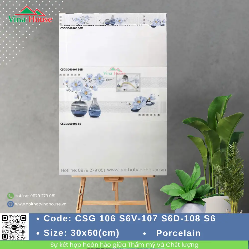 Gạch 30x60 CMC CSG 106 S6V-107 S6D-108 S6