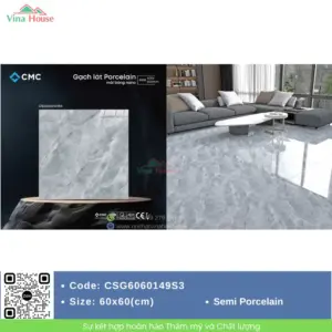 Gạch 60x60 CMC CSG6060149S3 Bóng