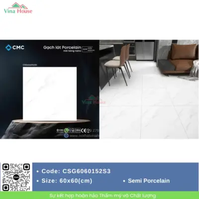 Gạch 60×60 CMC CSG6060152S3 Bóng