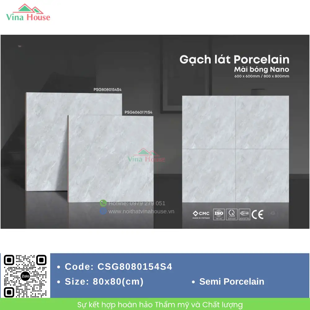 Gạch 80x80 CMC CSG80154S4 Bóng