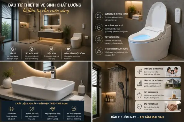 Đầu Tư Thiết Bị Vệ Sinh Chất Lượng Là Đầu Tư Cho Cuộc Sống
