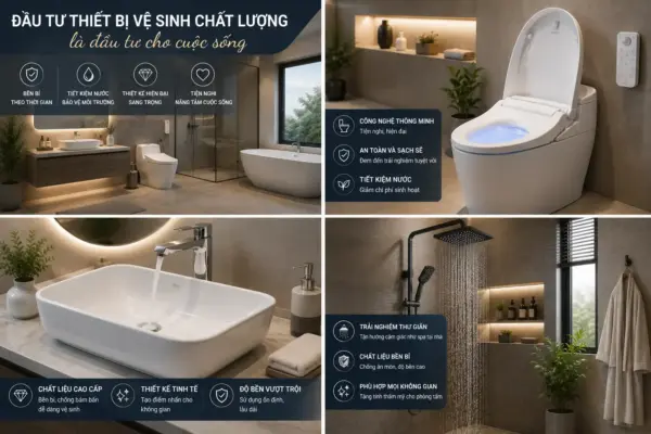 Đầu Tư Thiết Bị Vệ Sinh Chất Lượng Là Đầu Tư Cho Cuộc Sống