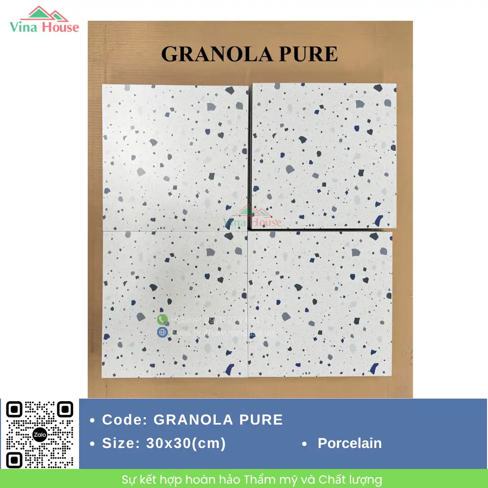 Gạch 30x30 Hoàng Gia GRANOLA PURE Matt