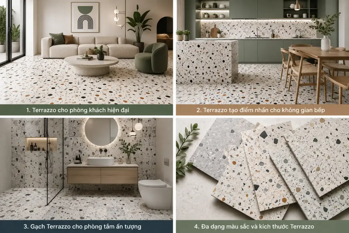 Gạch Terrazzo Trở Lại Với Diện Mạo Hiện Đại Và Cá Tính