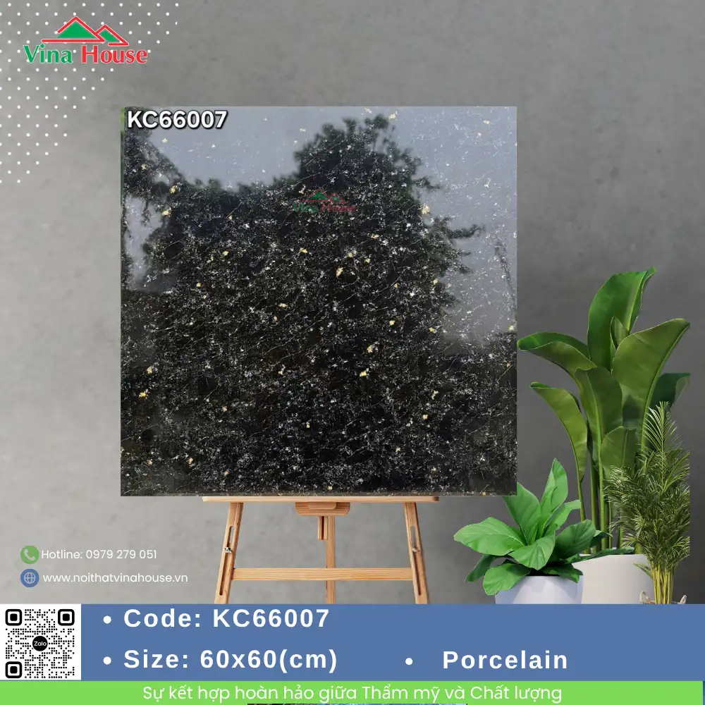Gạch 60x60 CMC KC66007 Bóng Kính