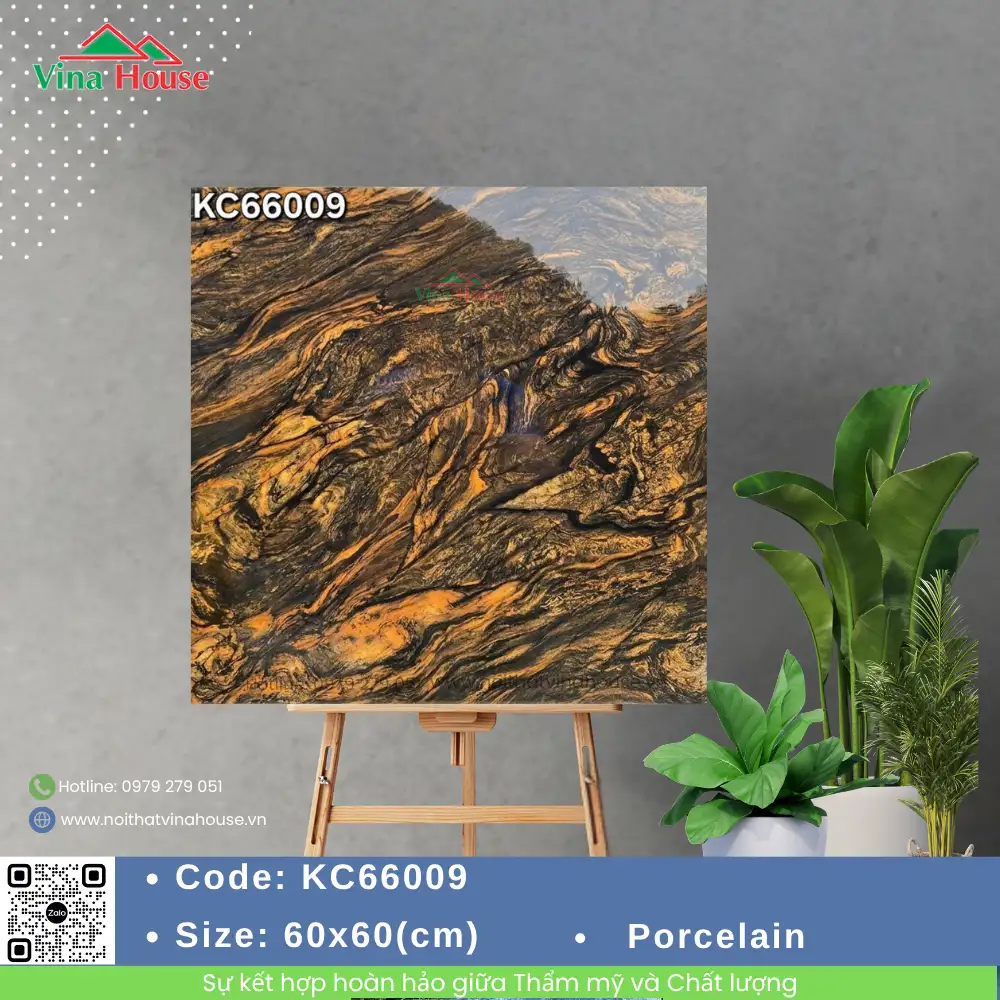 Gạch 60x60 CMC KC66009 Bóng Kính