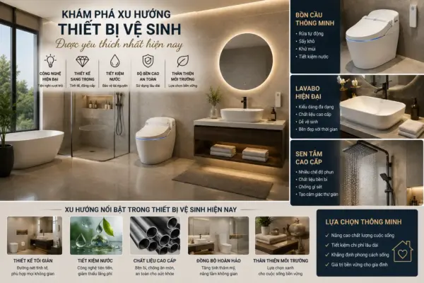 Khám Phá Xu Hướng Thiết Bị Vệ Sinh Được Yêu Thích Nhất Hiện Nay