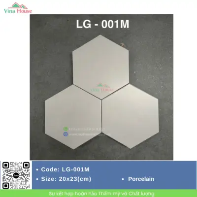 Gạch Lục Giác 20×23 Hoàng Gia LG-001M