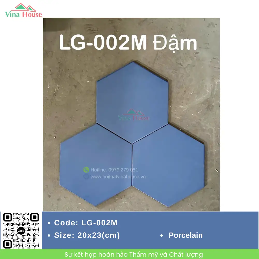 Gạch Lục Giác 20x23 Hoàng Gia LG-002M