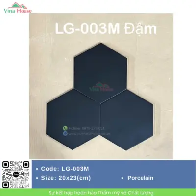 Gạch Lục Giác 20×23 Hoàng Gia LG-003M