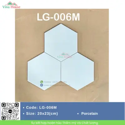 Gạch Lục Giác 20×23 Hoàng Gia LG-006M
